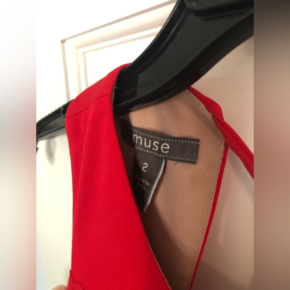 Muse red floral party dress- great condition! - Picture 5 of 10